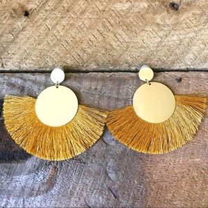 Golden Tassel Earrings